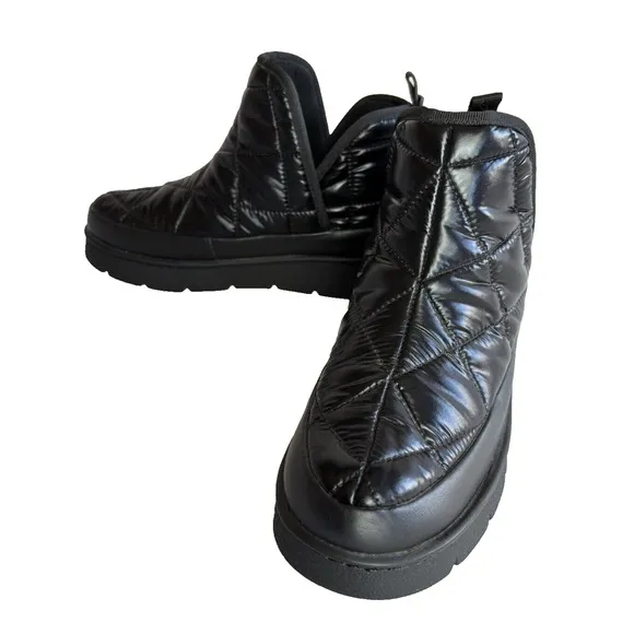 MARC FISHER BLACK KORI BOOTS BOOTIES WOMENS 6M QUILTED