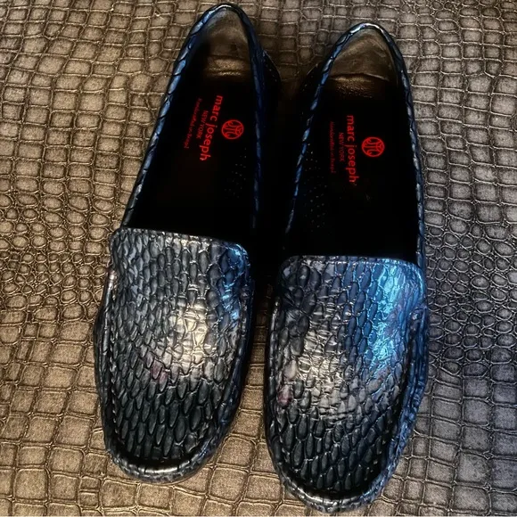 MARC JOSEPH NEW YORKAmsterdam, Jeans Croco Verni, size: 8 Color:Blue