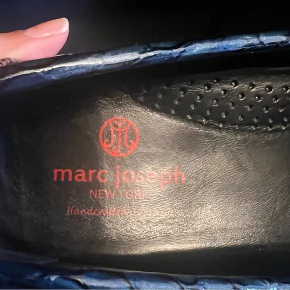 MARC JOSEPH NEW YORKAmsterdam, Jeans Croco Verni, size: 8 Color:Blue