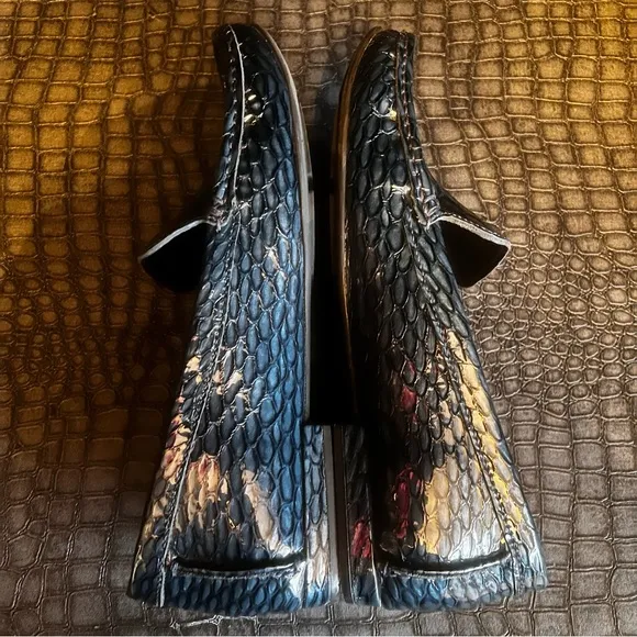 MARC JOSEPH NEW YORKAmsterdam, Jeans Croco Verni, size: 8 Color:Blue