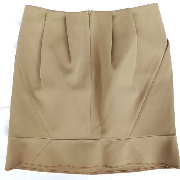 MARNI Beige Wool Mini Skirt NWT – Italian Designer Minimalist Pleated Classic