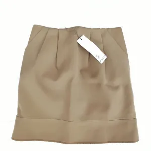 MARNI Beige Wool Mini Skirt NWT – Italian Designer Minimalist Pleated Classic
