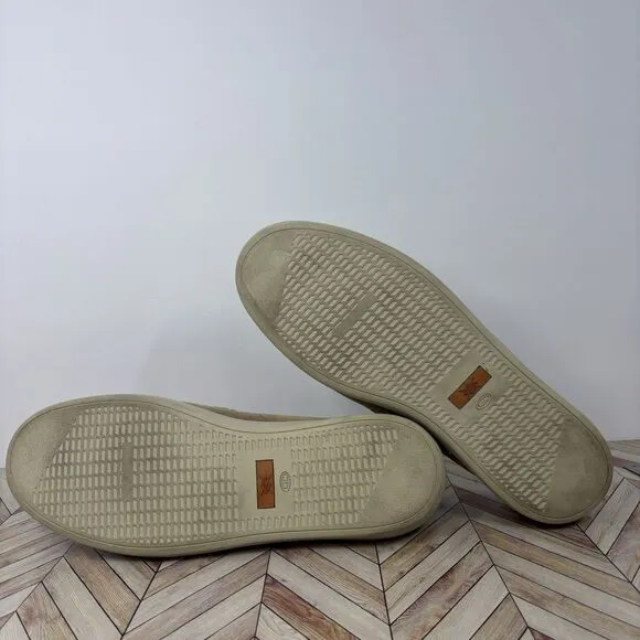 Martin Dingman Beige Suede Leather Horse Bit Dress Comfort Loafer Men’s Sz 11