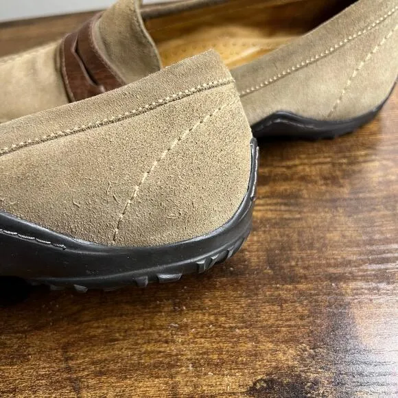 Martin Dingman Penny Loafers 9 M Countrywear Tan Comfort Leather Preppy Mocs