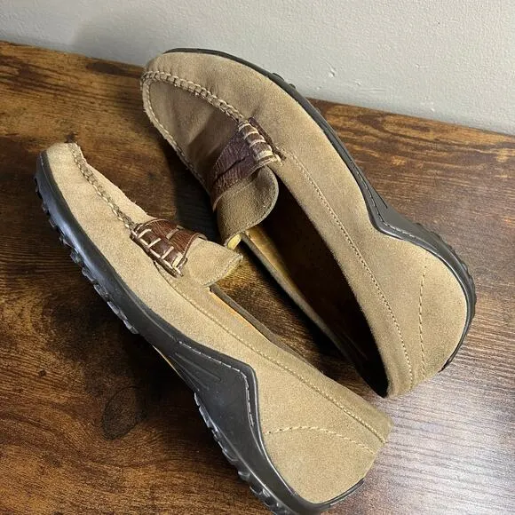 Martin Dingman Penny Loafers 9 M Countrywear Tan Comfort Leather Preppy Mocs
