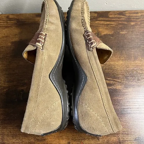Martin Dingman Penny Loafers 9 M Countrywear Tan Comfort Leather Preppy Mocs