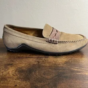 Martin Dingman Penny Loafers 9 M Countrywear Tan Comfort Leather Preppy Mocs