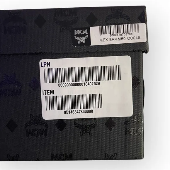 MCM Visetos Monogram Print Rubber Slides