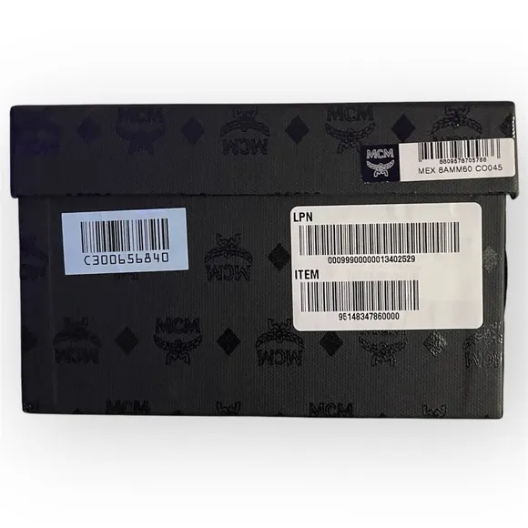 MCM Visetos Monogram Print Rubber Slides