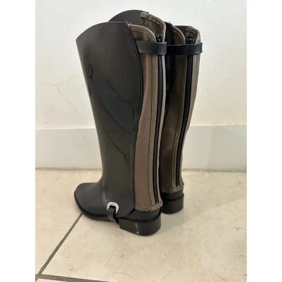 Melissa Riding Rain Boots Sz 5 33/34 Chelsea Ankle Tall Riding Equestrian Black