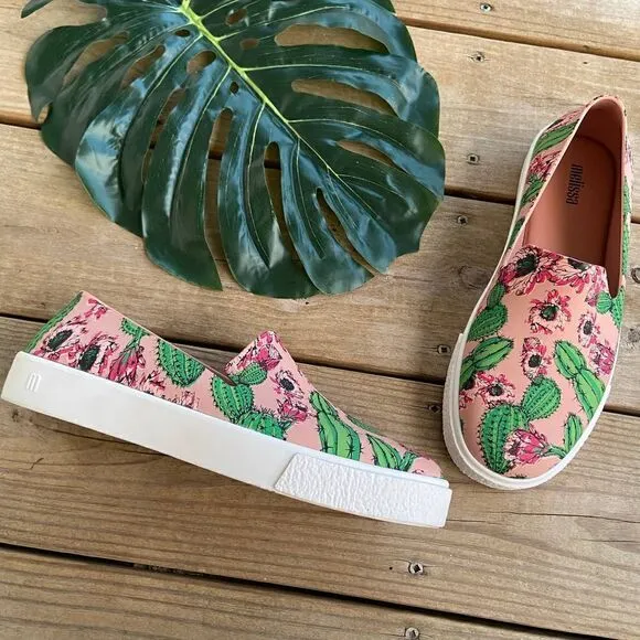 Melissa Ground III Slip On Sneakers Pink Cactus 8