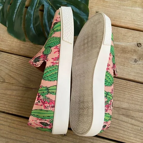 Melissa Ground III Slip On Sneakers Pink Cactus 8