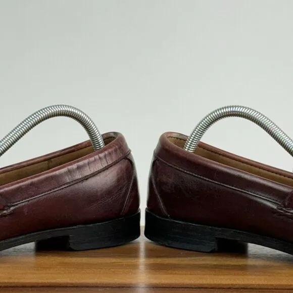 Mens Allen Edmonds Cavanaugh Brown Leather Comfort Penny Loafers Size 9.5‎ E