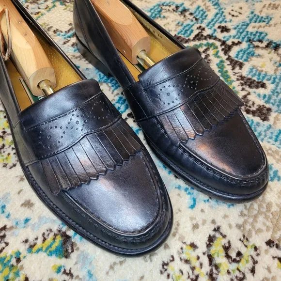 Men's Black Cole Haan Flex Comfort Leather Dresswear Loafers, Size 11N