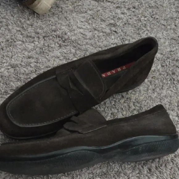 Men's Black Suede Loafers
