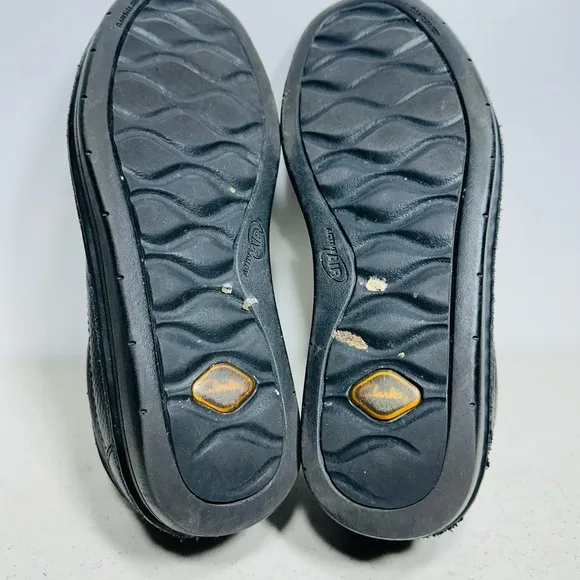 Men’s Clarks Active Air Black Pebbled Comfort Leather Slip On Loafers 8,5 Shoes