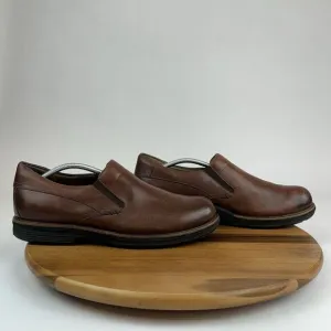 Mens Dansko Jackson Mahogany Brown Leather Slip On Comfort Loafers Shoes Size 46