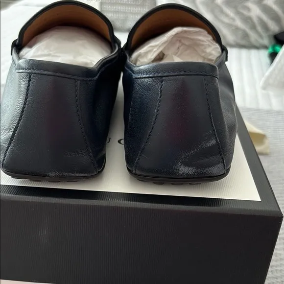 Men's Gucci Blue Leather Loafers