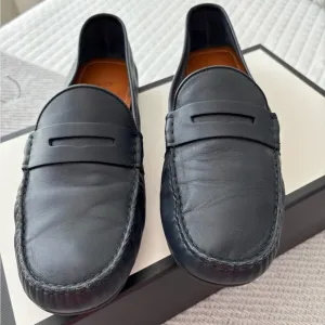 Men's Gucci Blue Leather Loafers