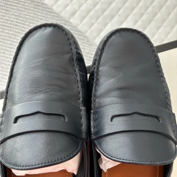 Men's Gucci Blue Leather Loafers