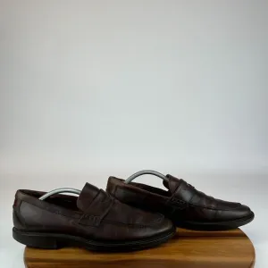 Mens‎ Johnston &amp; Murphy Brown Leather Comfort Dress Penny Loafers Shoes 11.5 M
