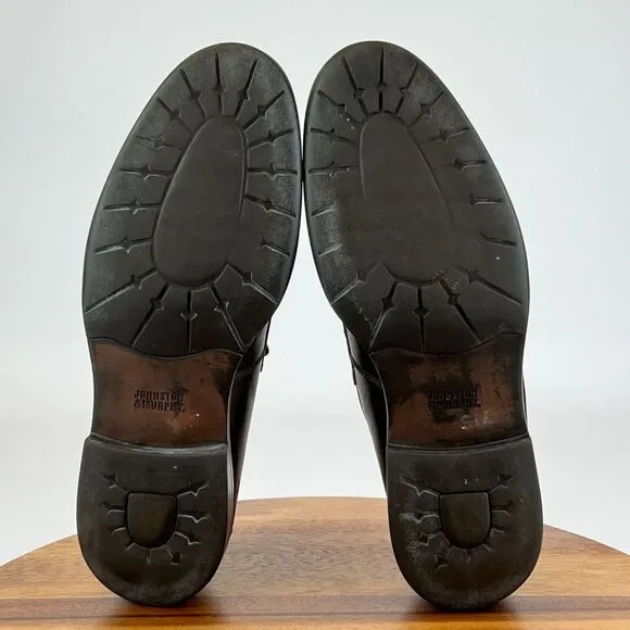 Mens‎ Johnston &amp; Murphy Brown Leather Comfort Dress Penny Loafers Shoes 11.5 M