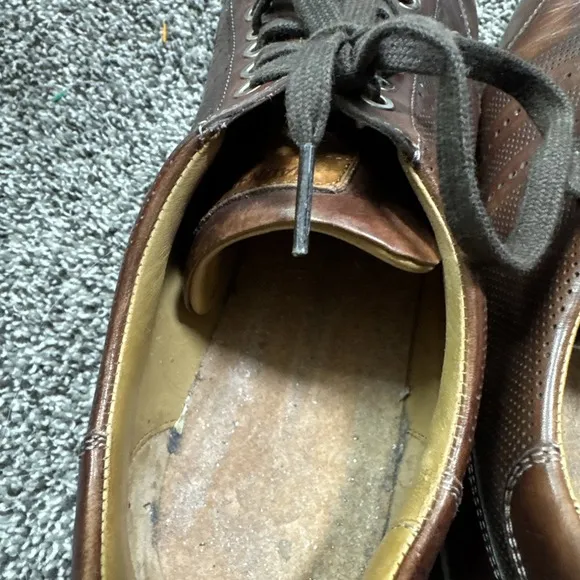 Men's MAGNANNI Fashion Sneakers Perforated‎ Brown Leather