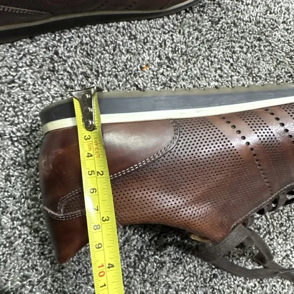 Men's MAGNANNI Fashion Sneakers Perforated‎ Brown Leather