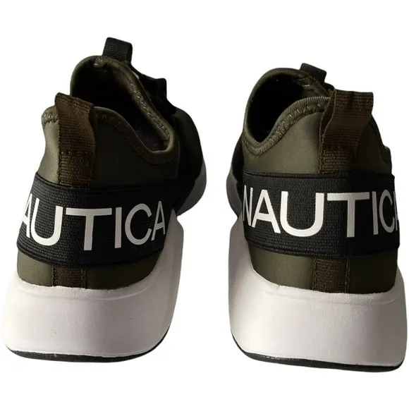 Men’s Mesh sneaker Size 8 NAUTICA NEAVE Olive/Black style EL183-4