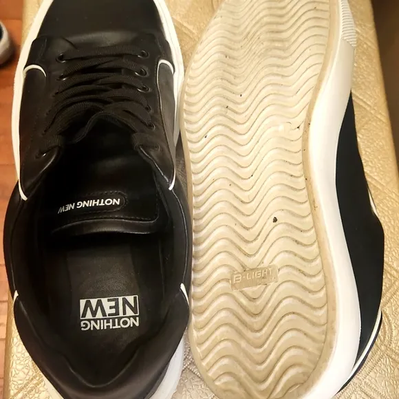 Mens Size 12 Nothing New Italian Leather Fashion Sneakers