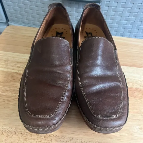 Mephisto Edlef Cool Air Leather Loafers Men's Size 10.5 Brown Soft