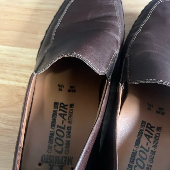 Mephisto Edlef Cool Air Leather Loafers Men's Size 10.5 Brown Soft