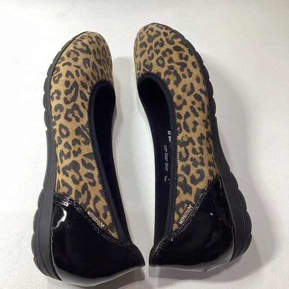Mephisto Emilie animal print classic ballet flat in dark Brown Size 11