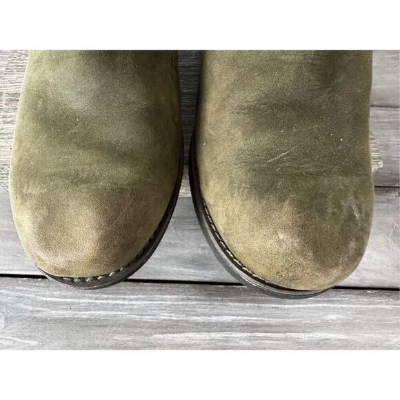 Merrell Chateau Quilted Mid Pull Waterproof Dusty Olive Boot Size 7.5