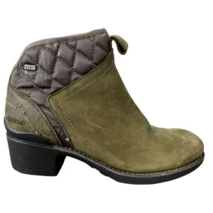 Merrell Chateau Quilted Mid Pull Waterproof Dusty Olive Boot Size 7.5