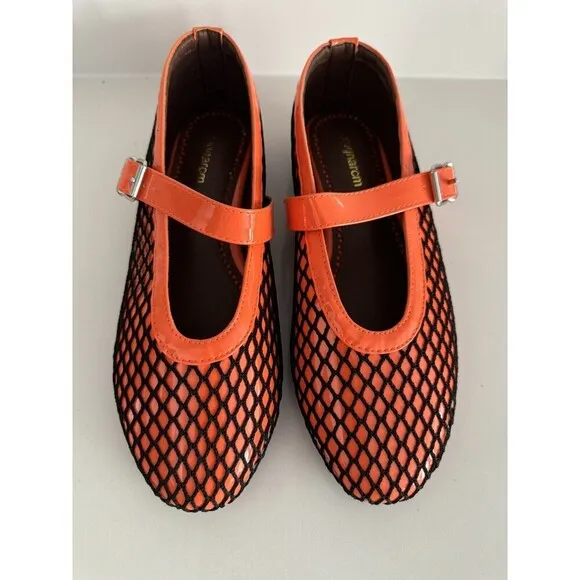 Mesh Flats Mary Jane shoes Flats Comfortable Adjustable Buckle Strap Ballerina