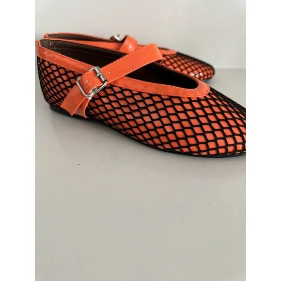 Mesh Flats Mary Jane shoes Flats Comfortable Adjustable Buckle Strap Ballerina