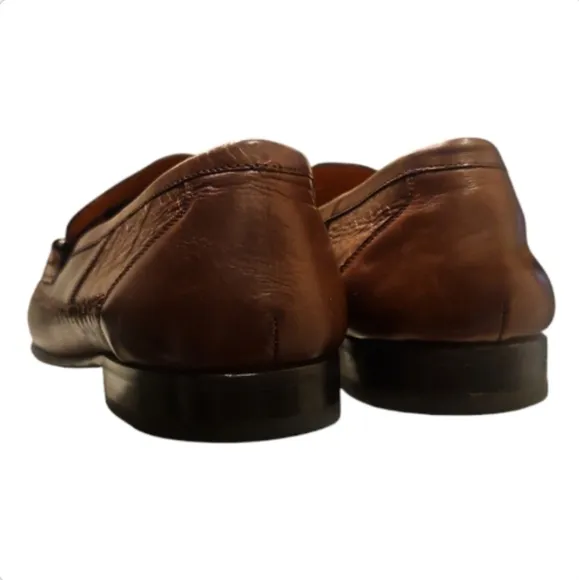 MEZLAN | Lizard Skin Horsebit Loafers / Moccasins in Brown ~ Size US 8