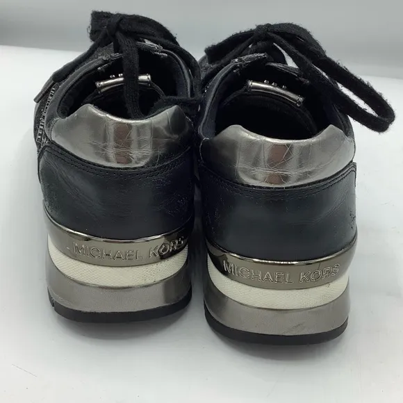 Michael Kors Black and Silver Fashion Sneakers