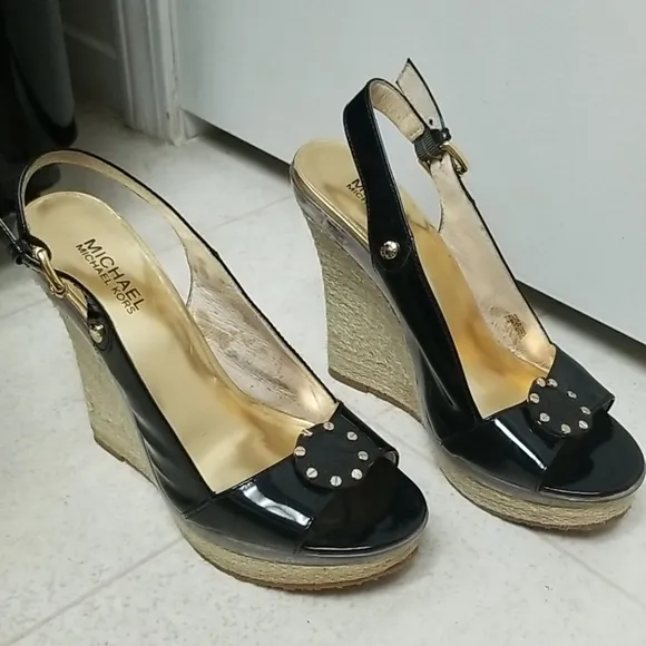 MICHAEL KORS espadrilles circle logo on front