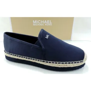 Michael Kors Hastings Slip On Espadrille Flat Admiral Navy Canvas