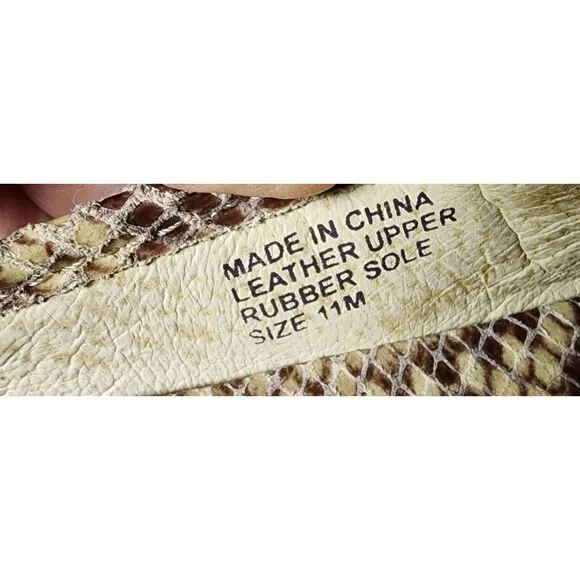 Michael Kors Snakeskin Flats Size 11 Comfort Monogram