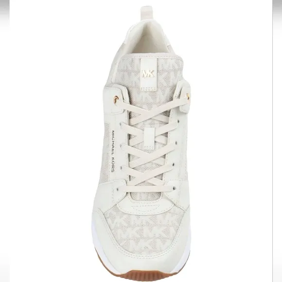 Michael Kors Womens Georgie Leather Lifestyle Casual and Fashion Sneakers size 8