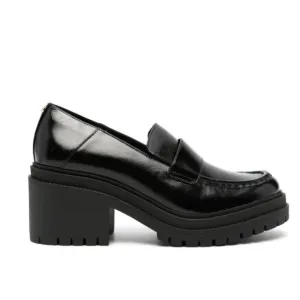Michael Michael Kors Calf Leather Loafers in Black Size 10