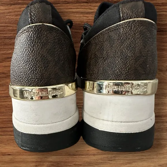 MICHAEL MICHAEL KORS LIV’ WEDGE SPORT SNEAKERS For Women, Size 8M.