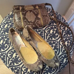 MICHAEL Michael Kors snake print flats and crossbody purse