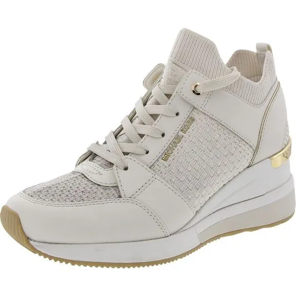 MICHAEL Michael Kors Womens Georgie Ivory Casual And Fashion Sneakers Used