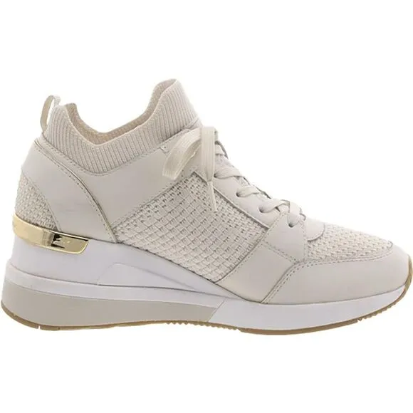 MICHAEL Michael Kors Womens Georgie Ivory Casual And Fashion Sneakers Used