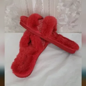 Michael Kors Faux Fur Slides slippers New