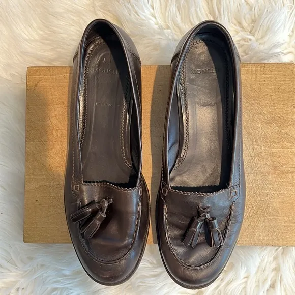 Moncler Tasseled Leather Loafers